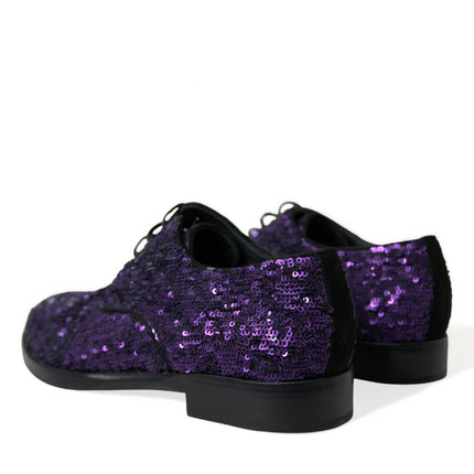 Elegant Sequined Oxford Dress Shoes