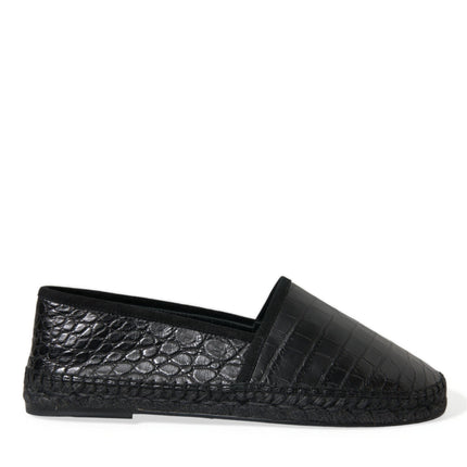 Espadrille esotiche in pelle nera