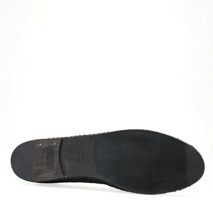 Espadrille esotiche in pelle nera