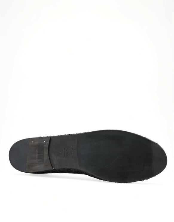 Espadrille esotiche in pelle nera