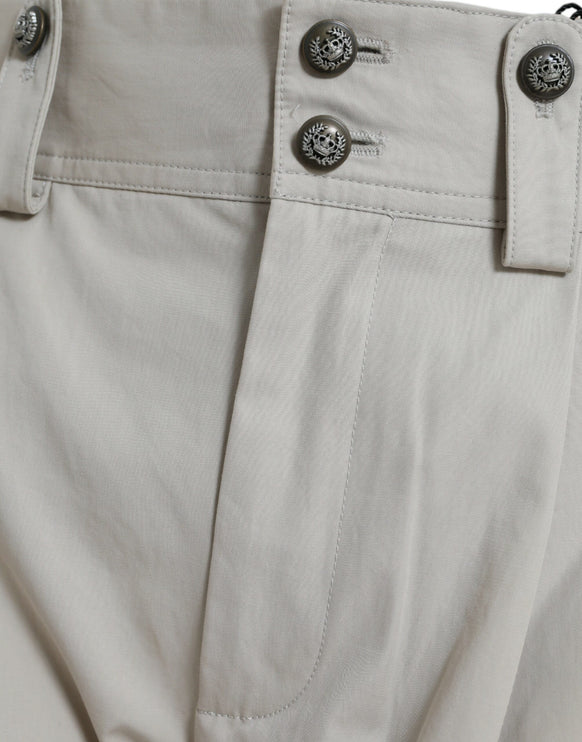 Pantaloni di moda conici a vita alta - beige