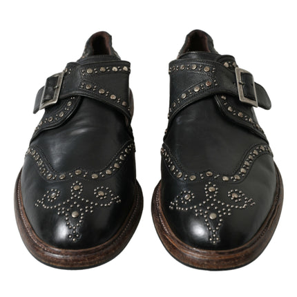 Elegant Calfskin Leather Monk Straps