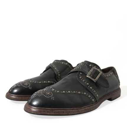 Elegant Calfskin Leather Monk Straps