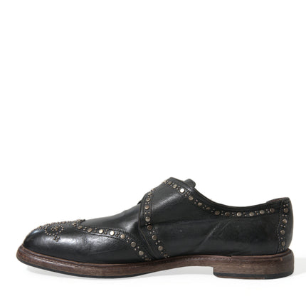 Elegant Calfskin Leather Monk Straps