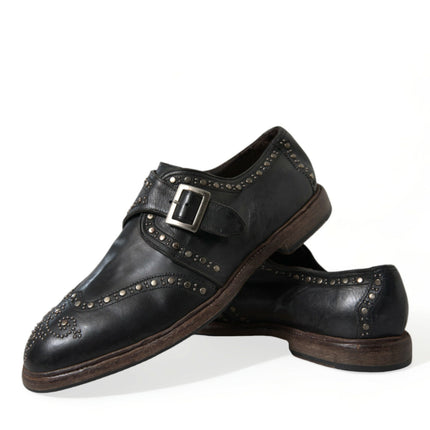 Elegant Calfskin Leather Monk Straps