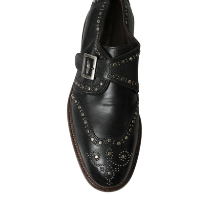 Elegant Calfskin Leather Monk Straps