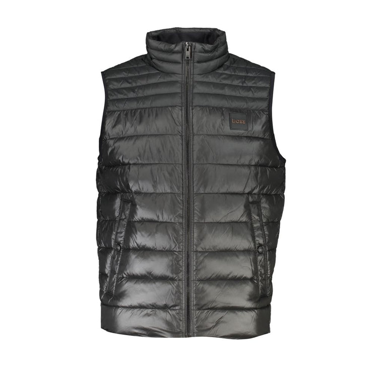 Gilet zip sans manches avec détail du logo