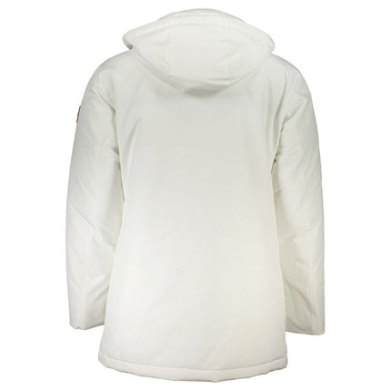 Chic White Osiass -jas met verwijderbare kap