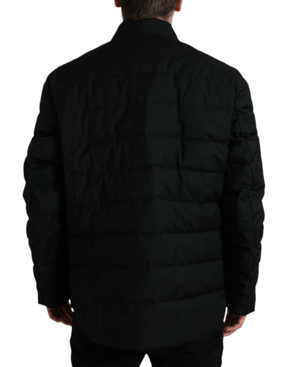 Veste parka rembourrée noire élégante