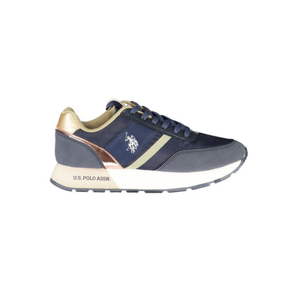 Blue Polyester Women Sneaker