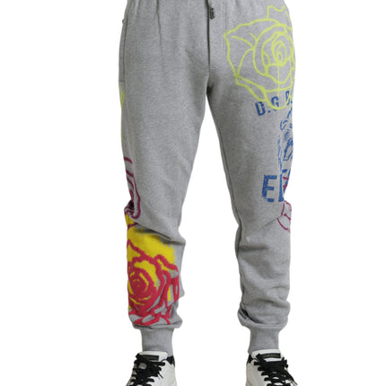 Joggers grises de algodón gris gris