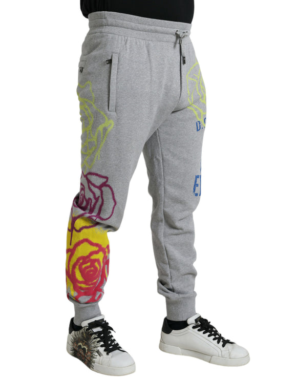 Joggers grises de algodón gris gris