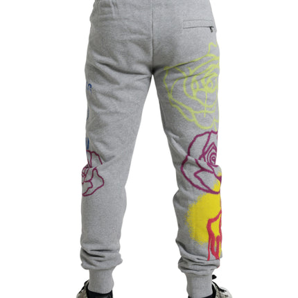 Joggers grises de algodón gris gris