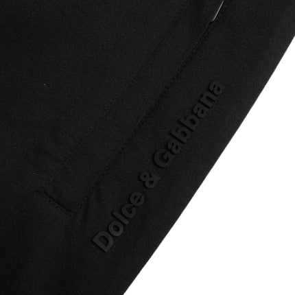 Pantalones de corredor negro elegante - Cotton & Nylon Blend