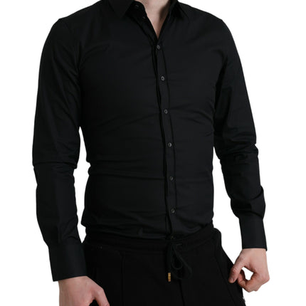 Elegante camisa de vestir italiano con elegante fit de fit delgado