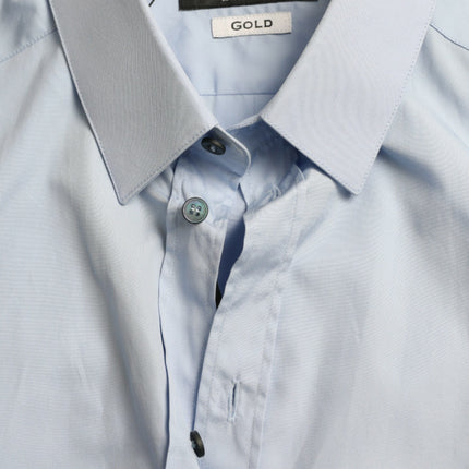 Camisa elegante de vestir azul delgado Fit Sky Blue