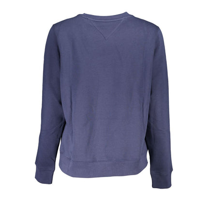 Blue Cotton Women Sweater