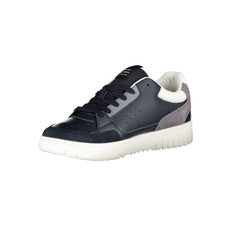 Blue Polyethylene Men Sneaker