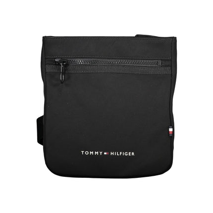 Black Polyester Mens Shoulder Bag