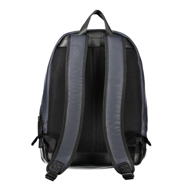 Blue Polyethylene Men Backpack