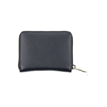 Blue Polyester Women Wallet