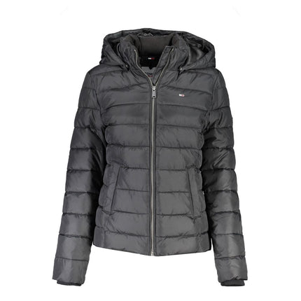 Black Polyester Women Jacket