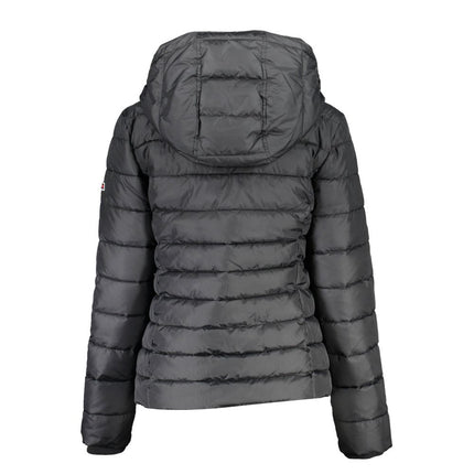 Black Polyester Women Jacket