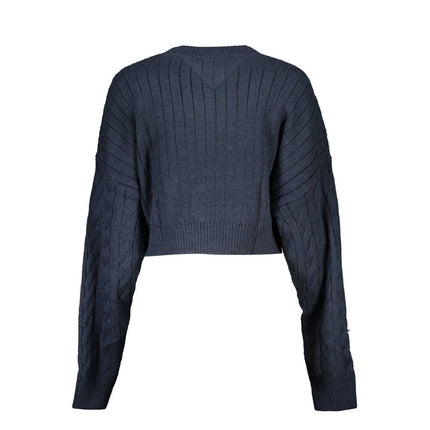 Blue Polyester Women Sweater