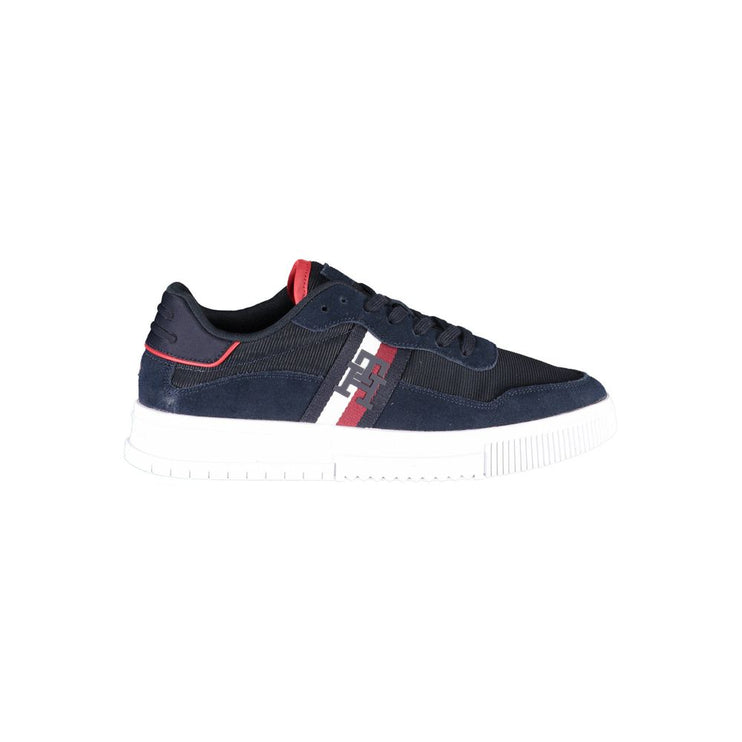 Blue Polyester Men Sneaker