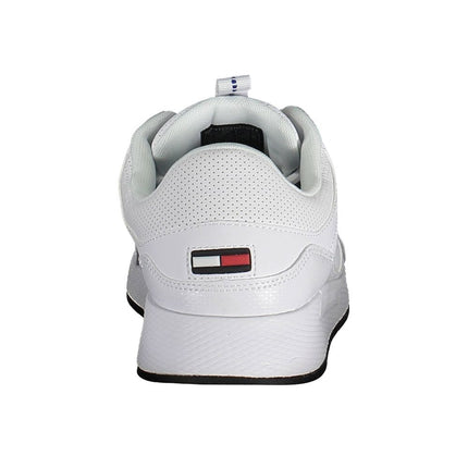 White Polyethylene Men Sneaker