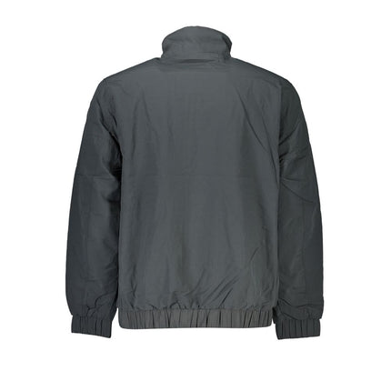 Sleek Gray Recycled Nylon Jacket