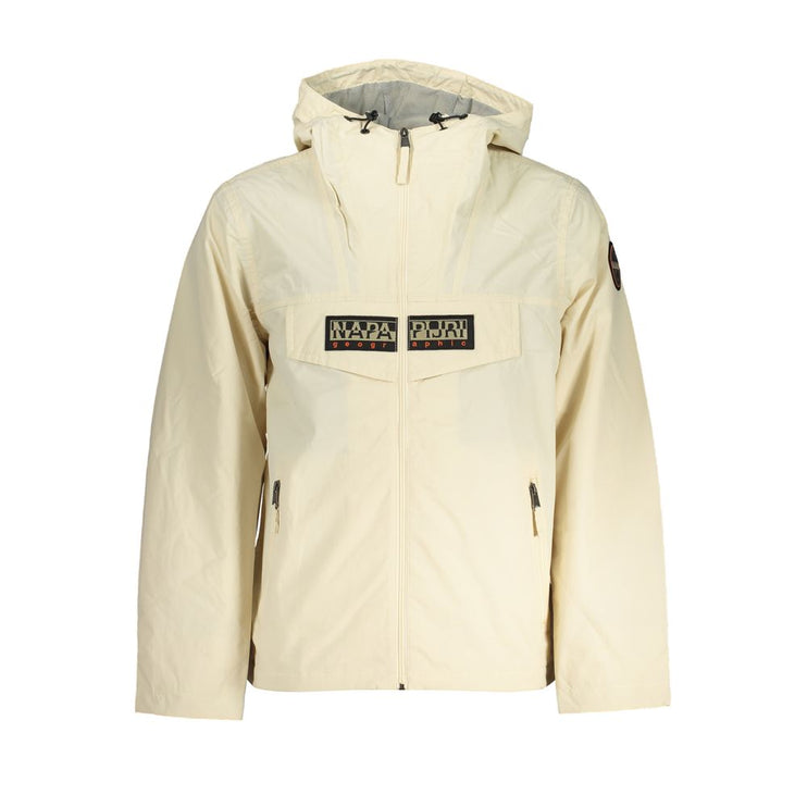 Veste de sport à capuche beige chic