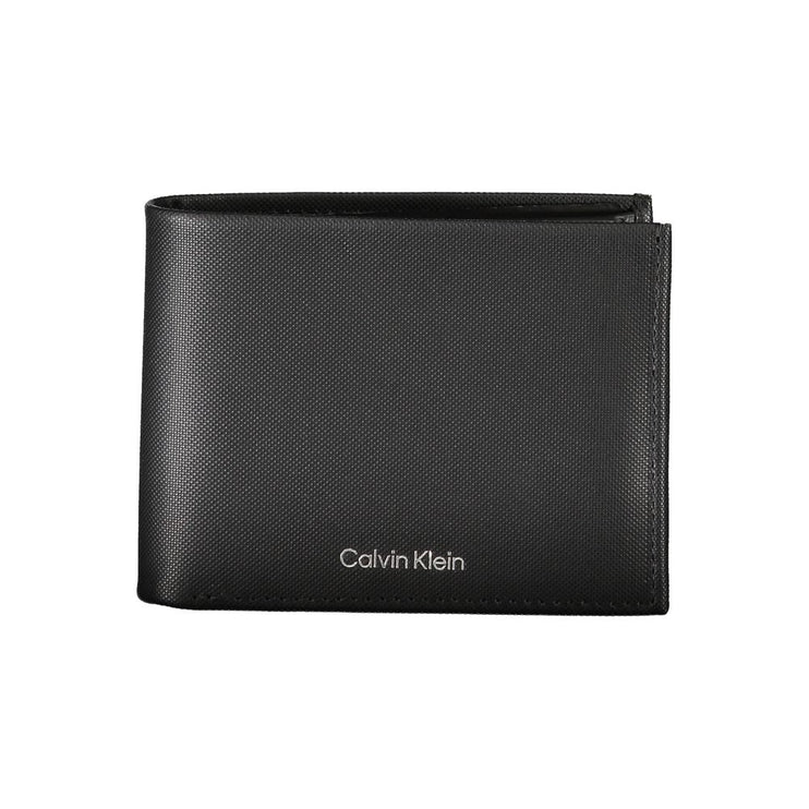 Elegant Black Leather Wallet with RFID Blocking