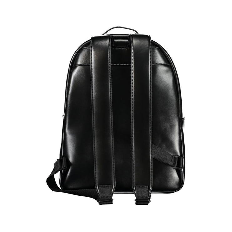 Elegant Black Urban Backpack with Laptop Compartment