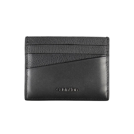 Elegant Leather Card Holder in Timeless Black