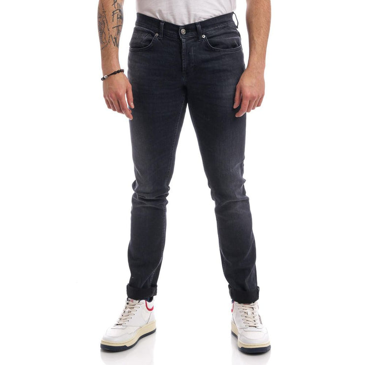 Jeans estiramientos negros elevados para un estilo sofisticado