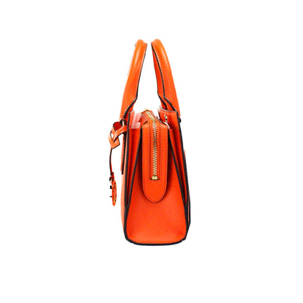 Bolso Sheila Small Poppy de cuero vegano con cremallera central