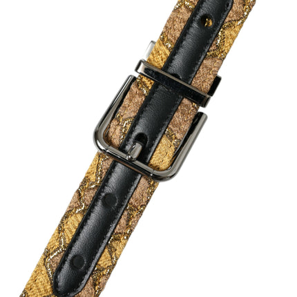 Elegant Gold Leather Belt