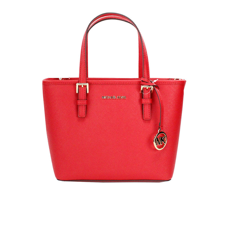 Jet Set Heldere Rode XS Carryall Top Zip Tote Bag Tas