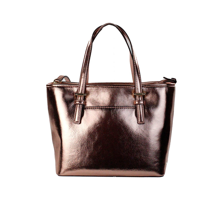 Jet Set Primrose Metallic XS Carryall Top Zip Tote Bag Tas