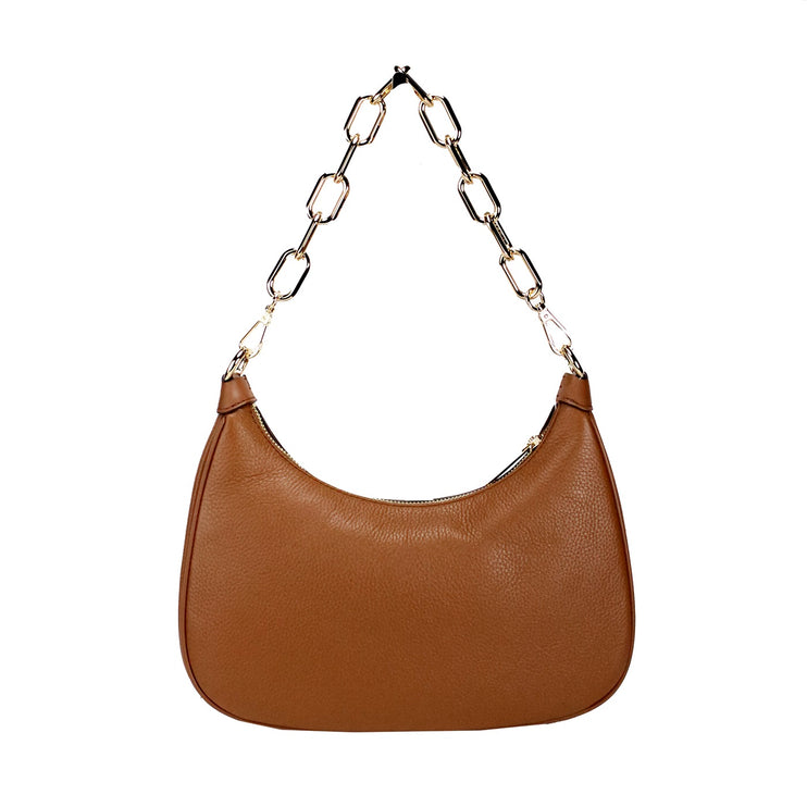 Cora Bolso grande con cremallera y cadena de hombro Crossbody