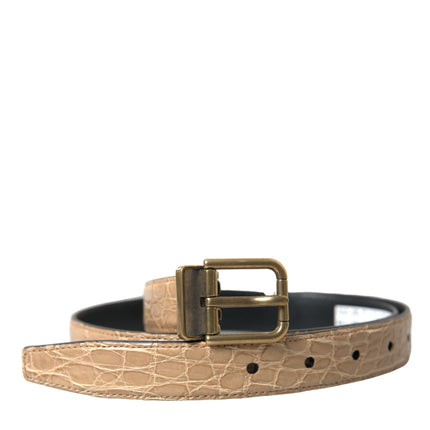 Elegante riem van beige leer