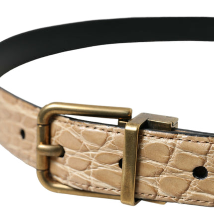 Elegante riem van beige leer