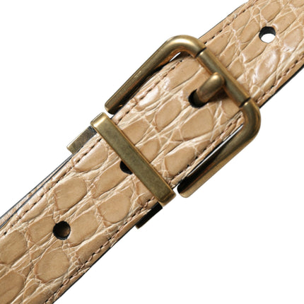 Elegante riem van beige leer