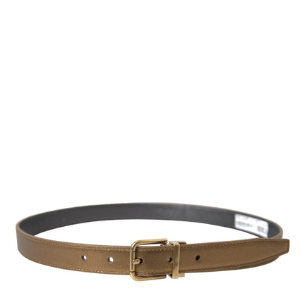 Metallic Gold Leather Belt - Timeless Elegance