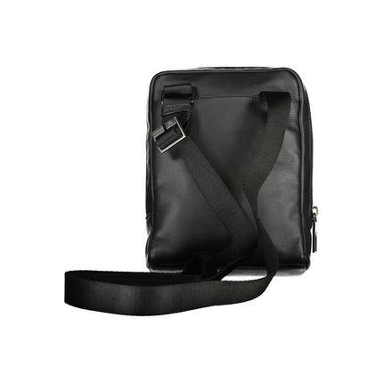 Élégant sac à bandoulière en cuir noir