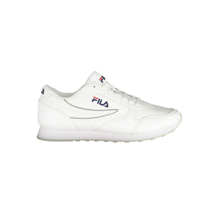 Zapatillas de deporte de deportes blancos prístinos con acentos de contraste