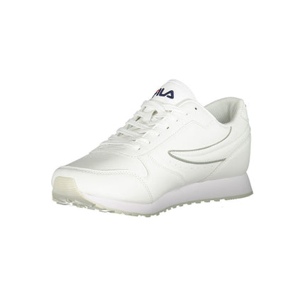 Zapatillas de deporte de deportes blancos prístinos con acentos de contraste