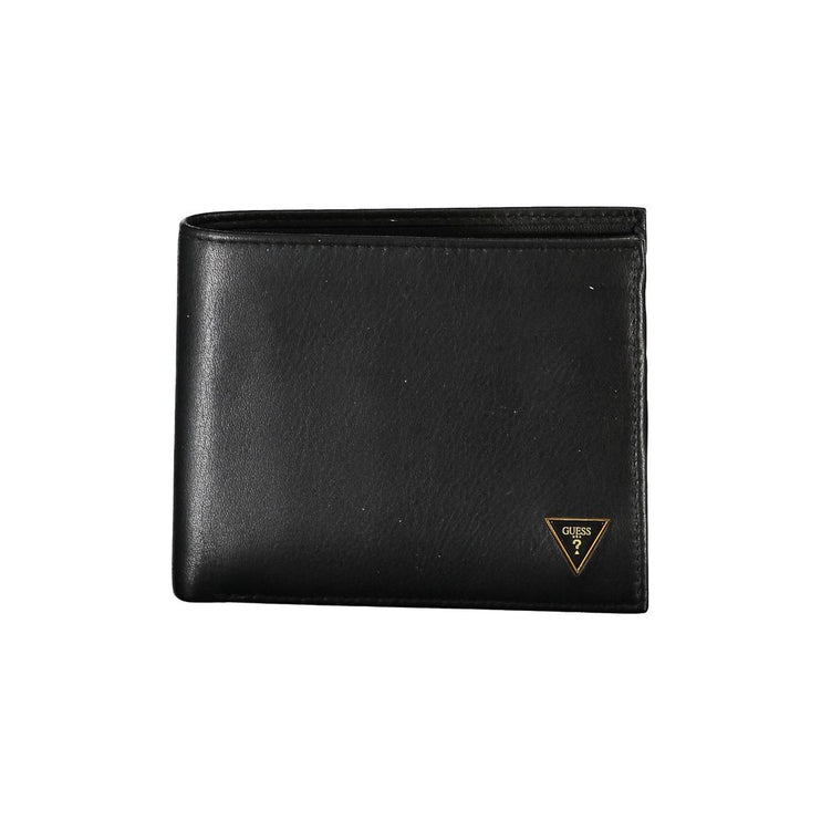 Elegante cartera bifold de piel con monedero