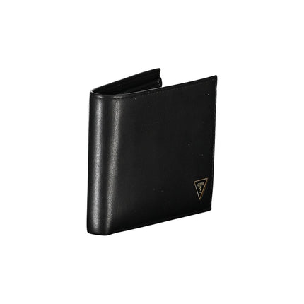 Elegante cartera bifold de piel con monedero